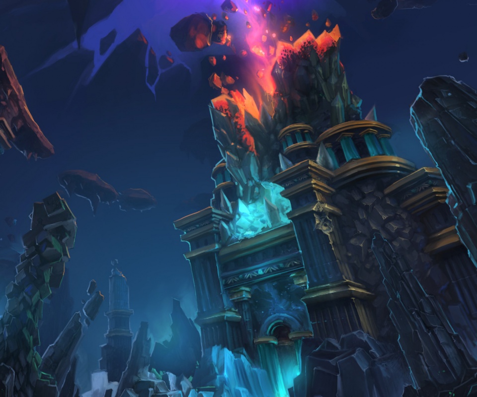 Вход в вулканический храм обои