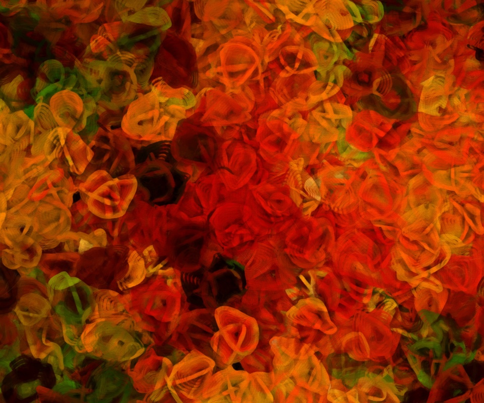 Разноцветные завитушки обои