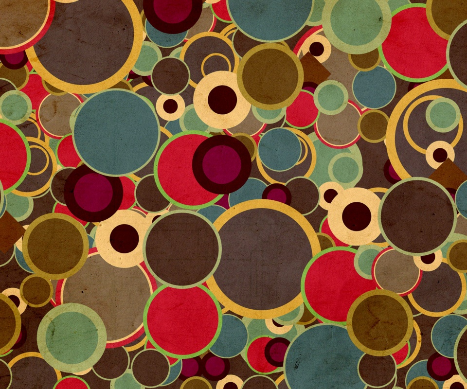 Цветные круги обои