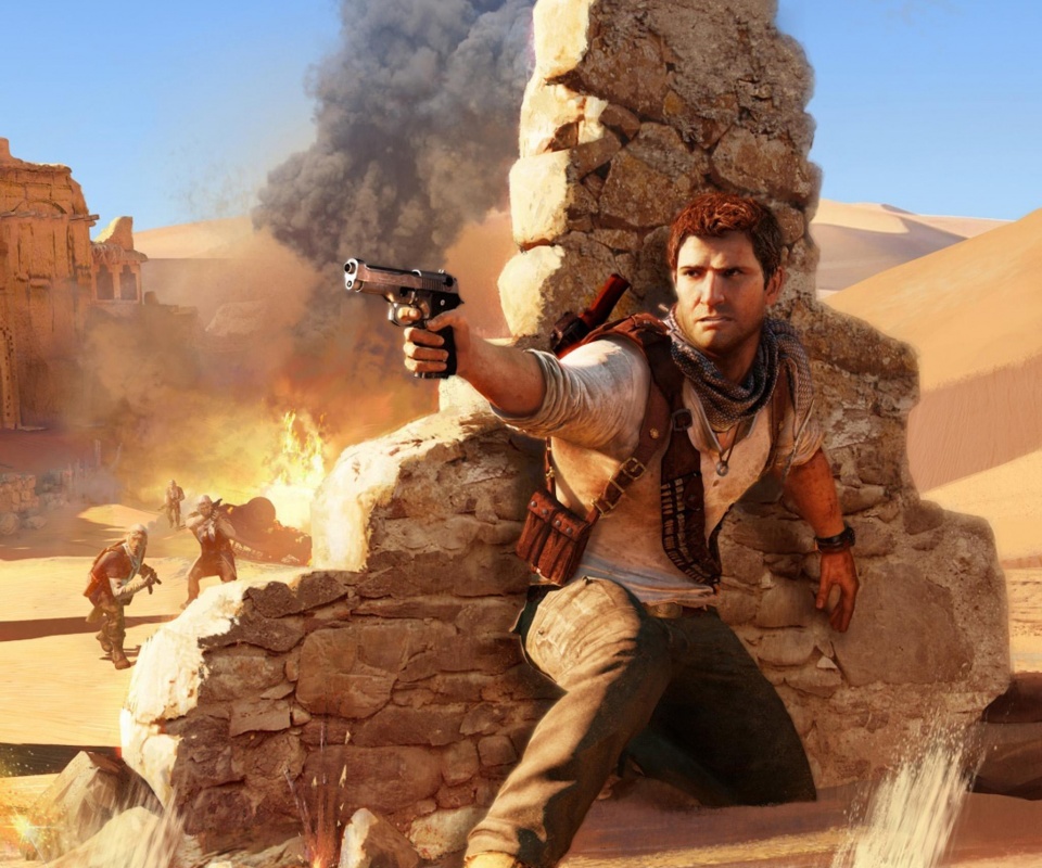 Бой в пустыне обои