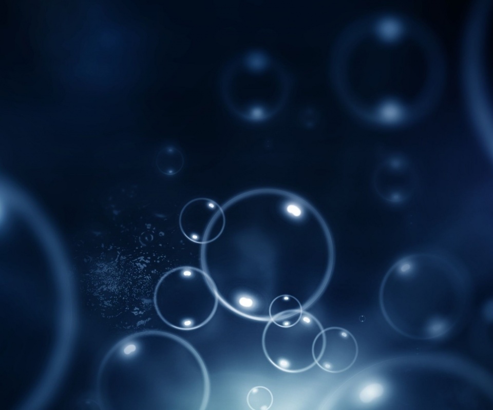 Пузыри в темной воде обои