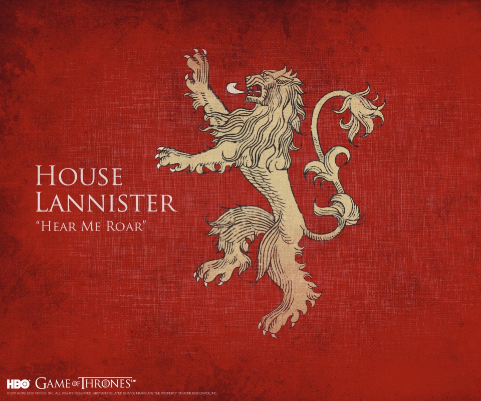 Герб дома Ланнистеров обои
