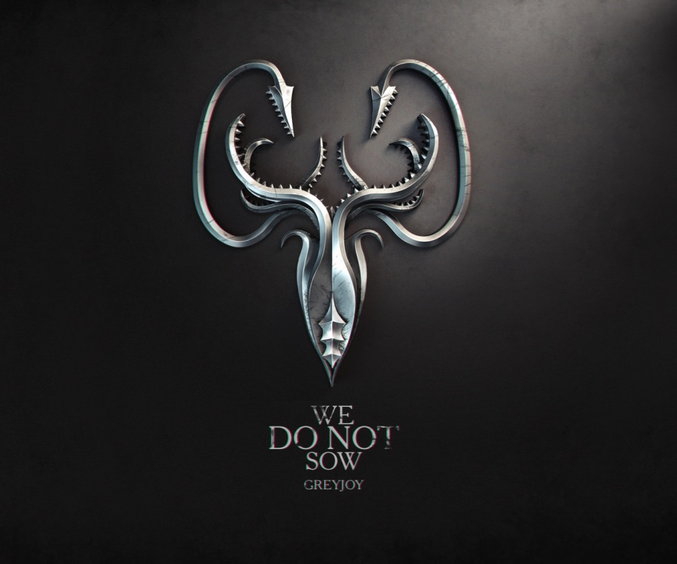 Металлический герб дома Грейджой обои