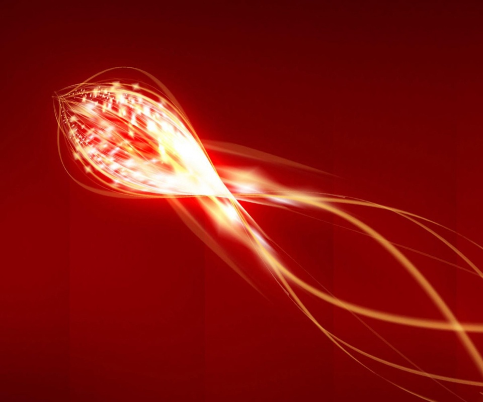 Сгусток красных линий обои