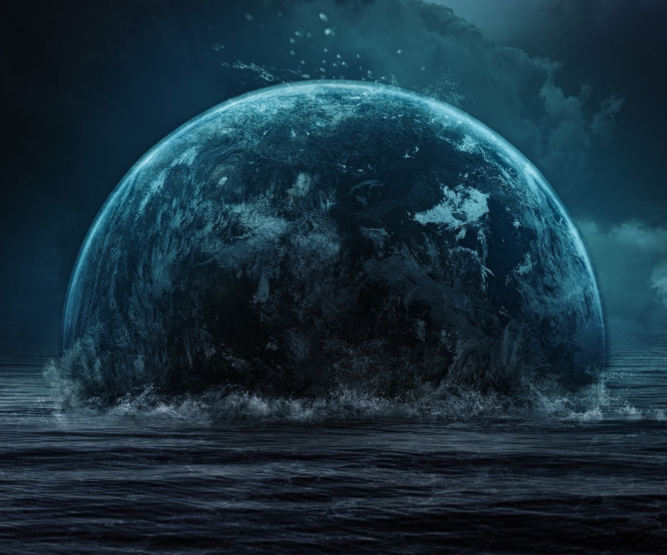 Тонущая планета обои