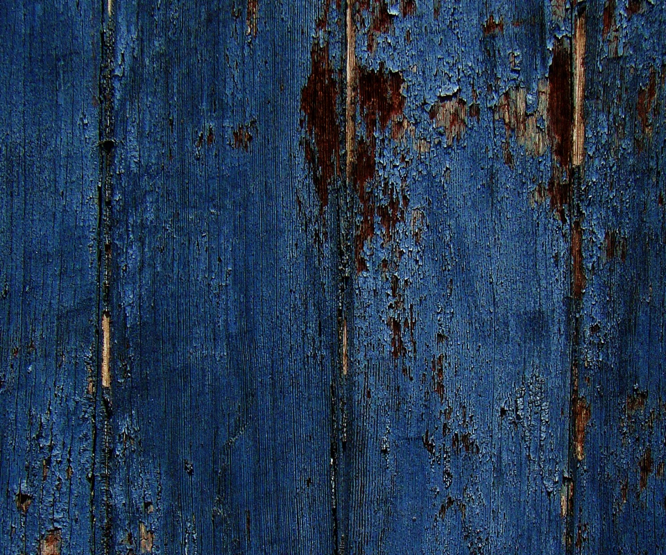 Облупившаяся синяя краска обои