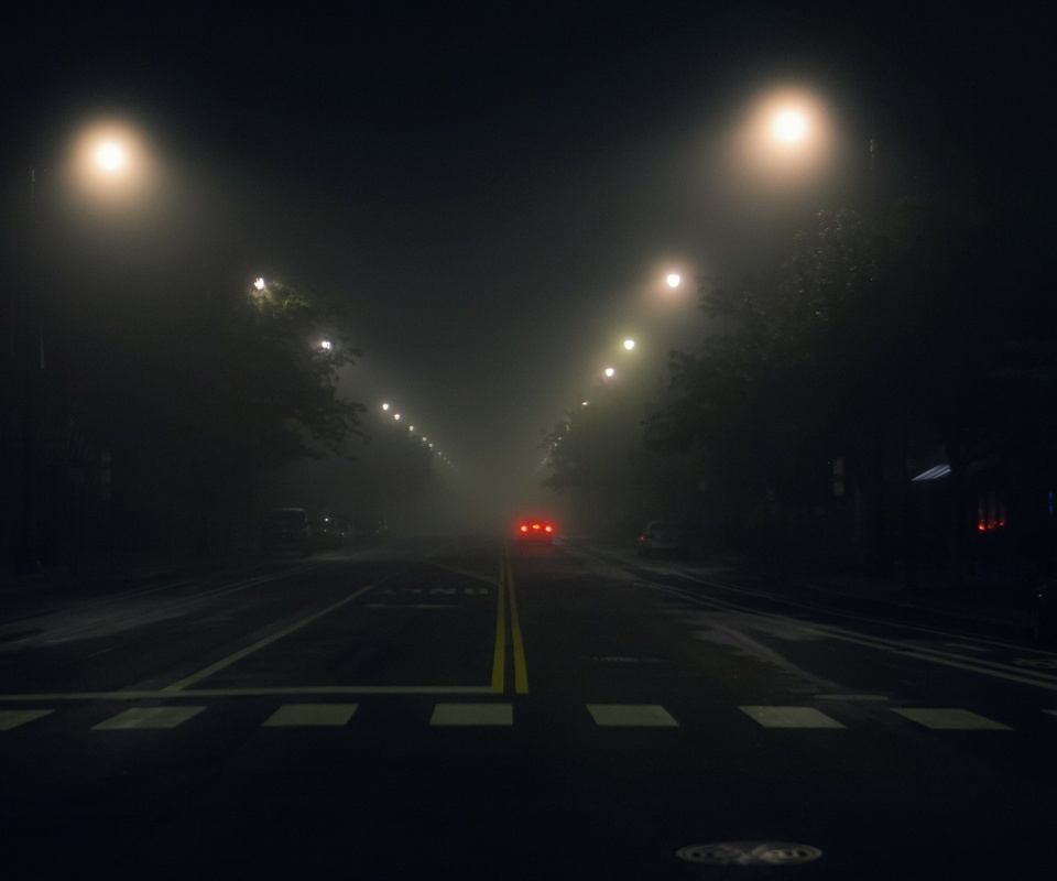 Ночная улица обои