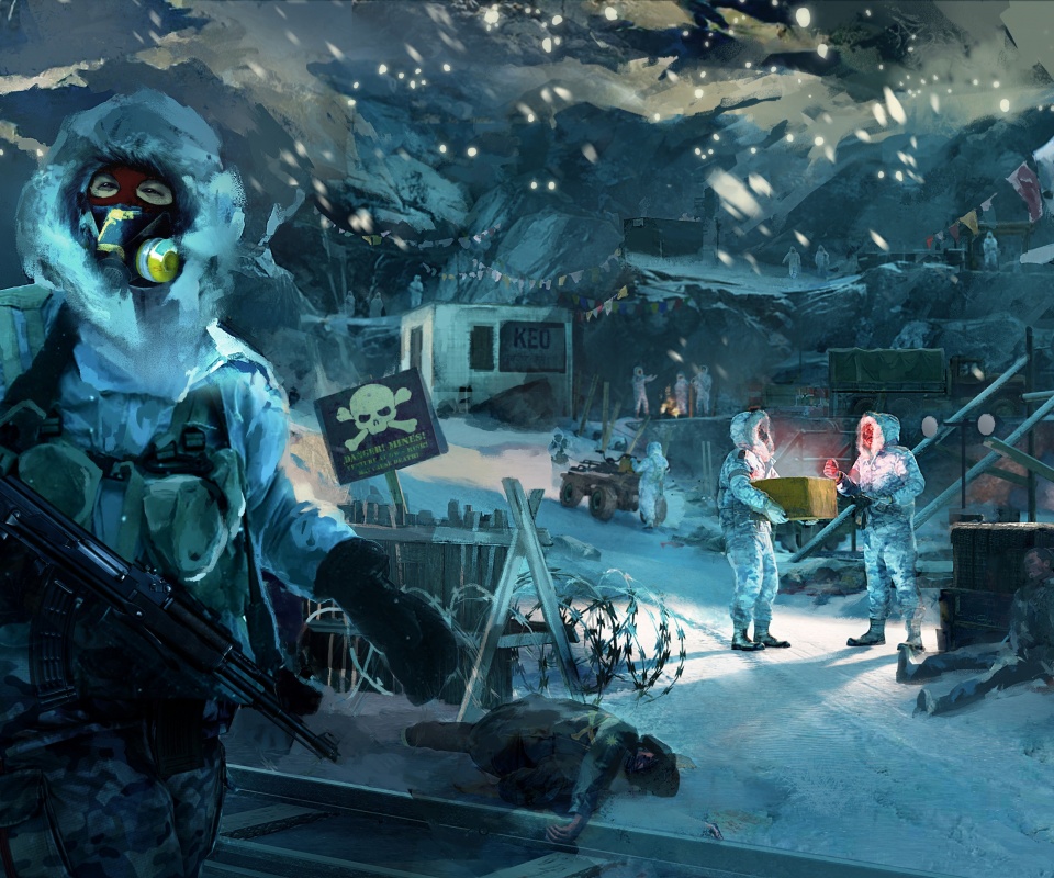 Снежно и опасно обои