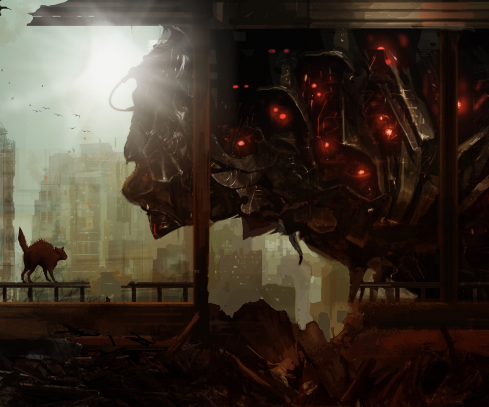 Кошкино удивление обои