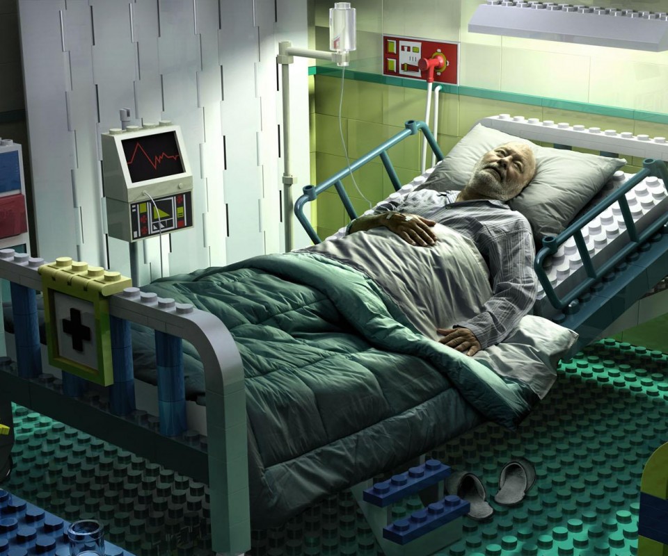 Лего больница обои