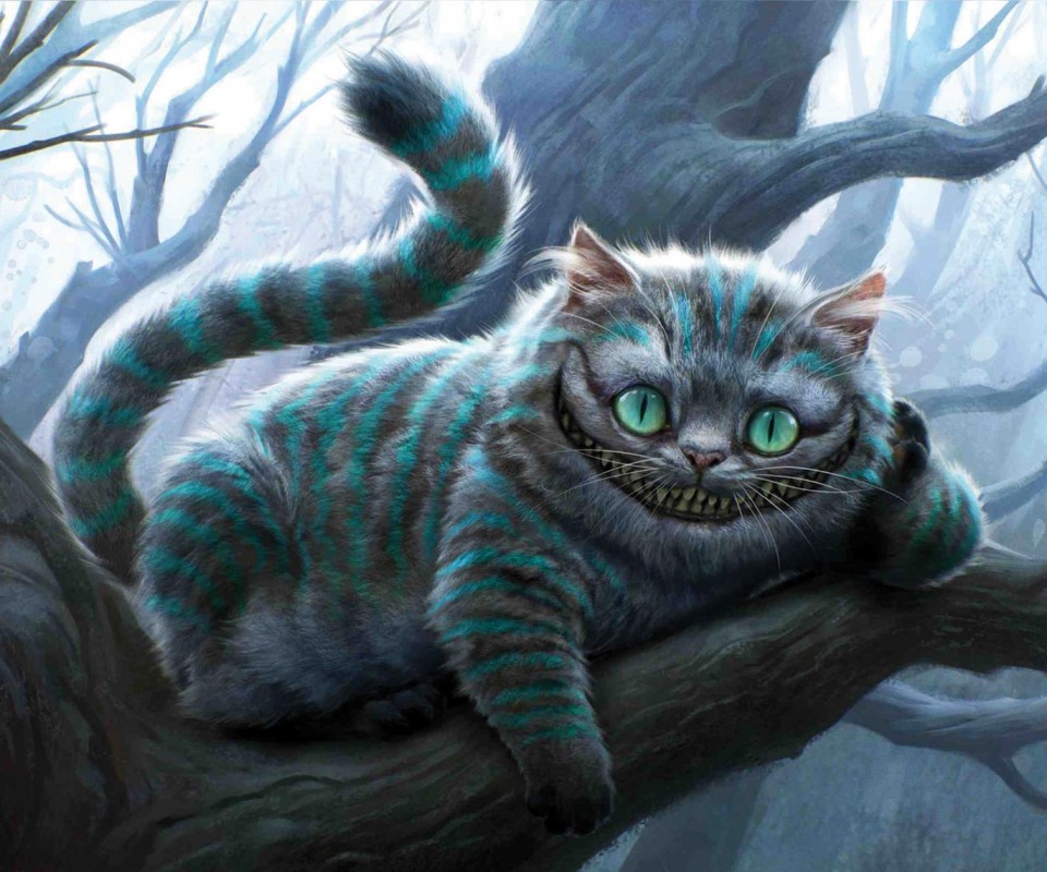 Чеширский кот обои