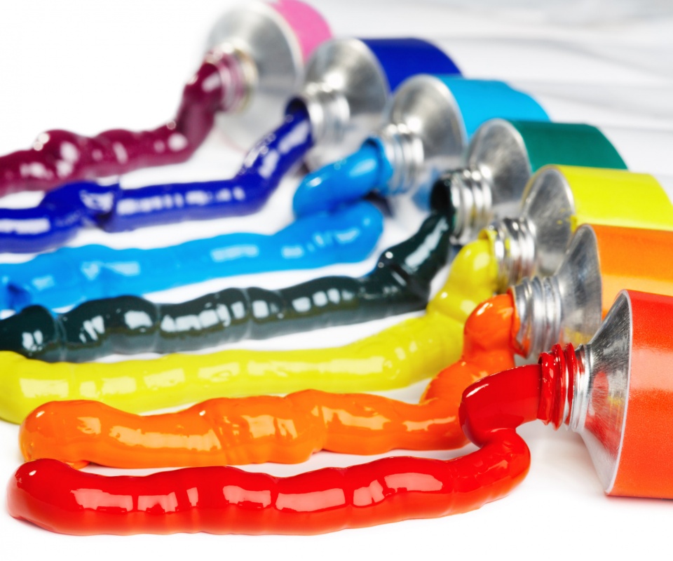 Тюбики с краской обои