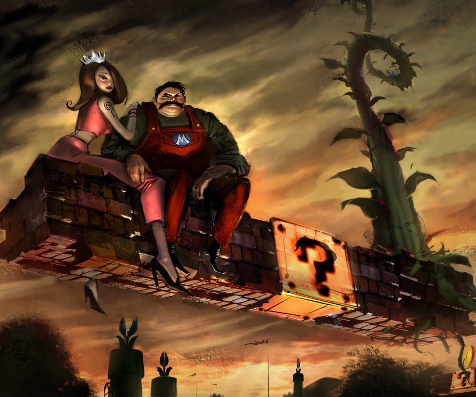 Марио - альтернативная концовка обои