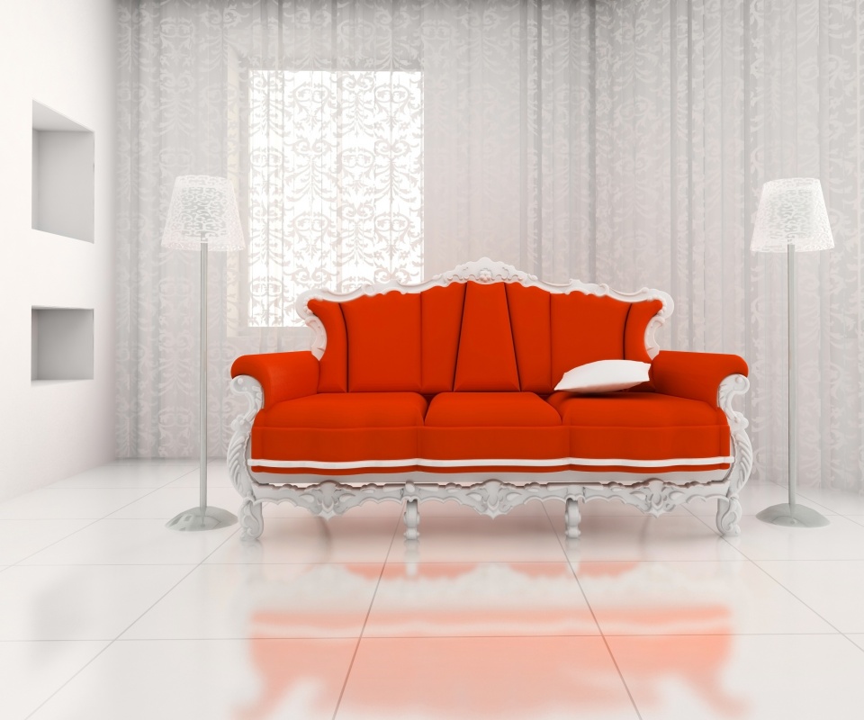Диван в стиле ампир обои