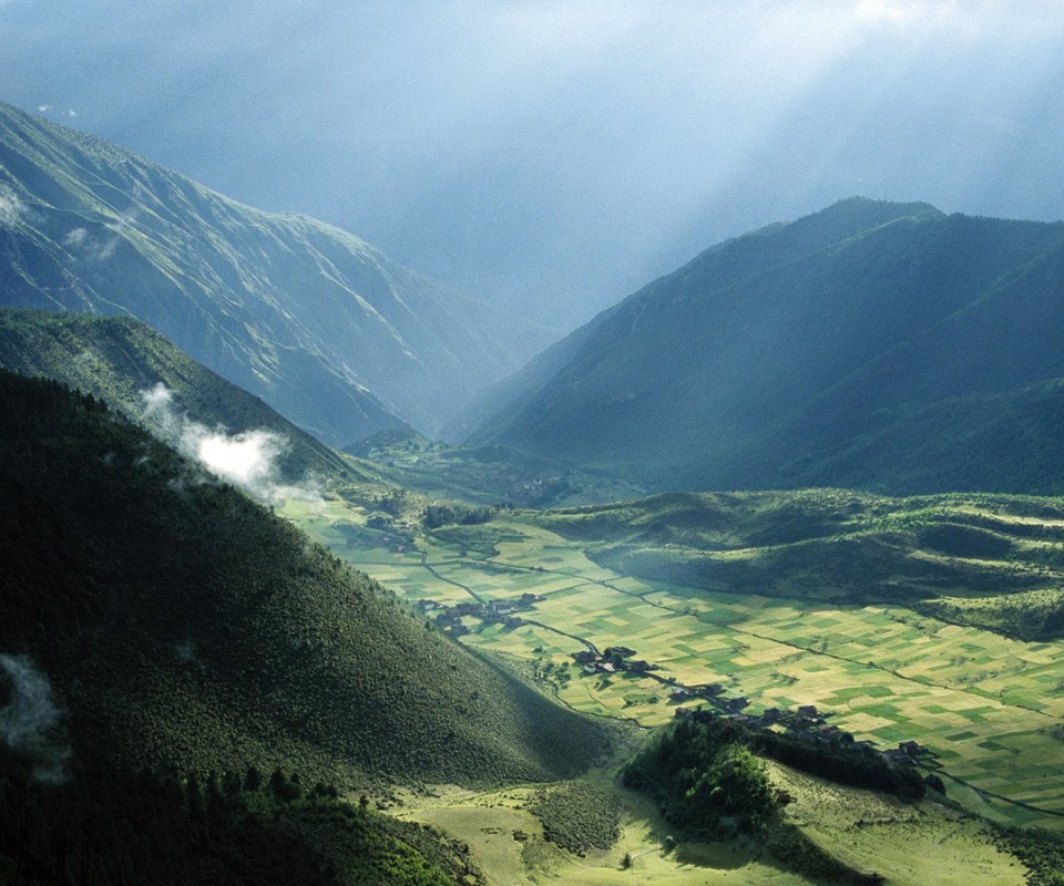 Горная долина обои