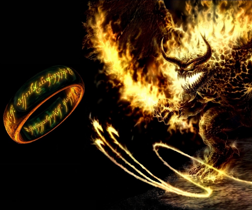 Балрог и Кольцо Всевластия обои