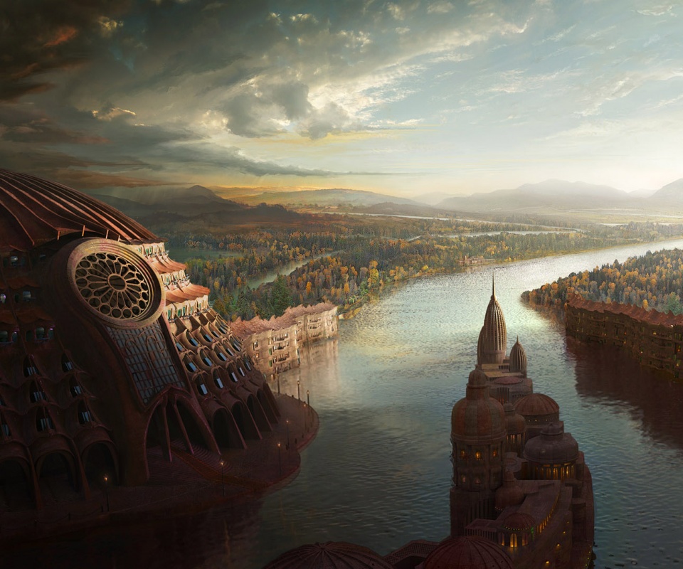 Древний город обои