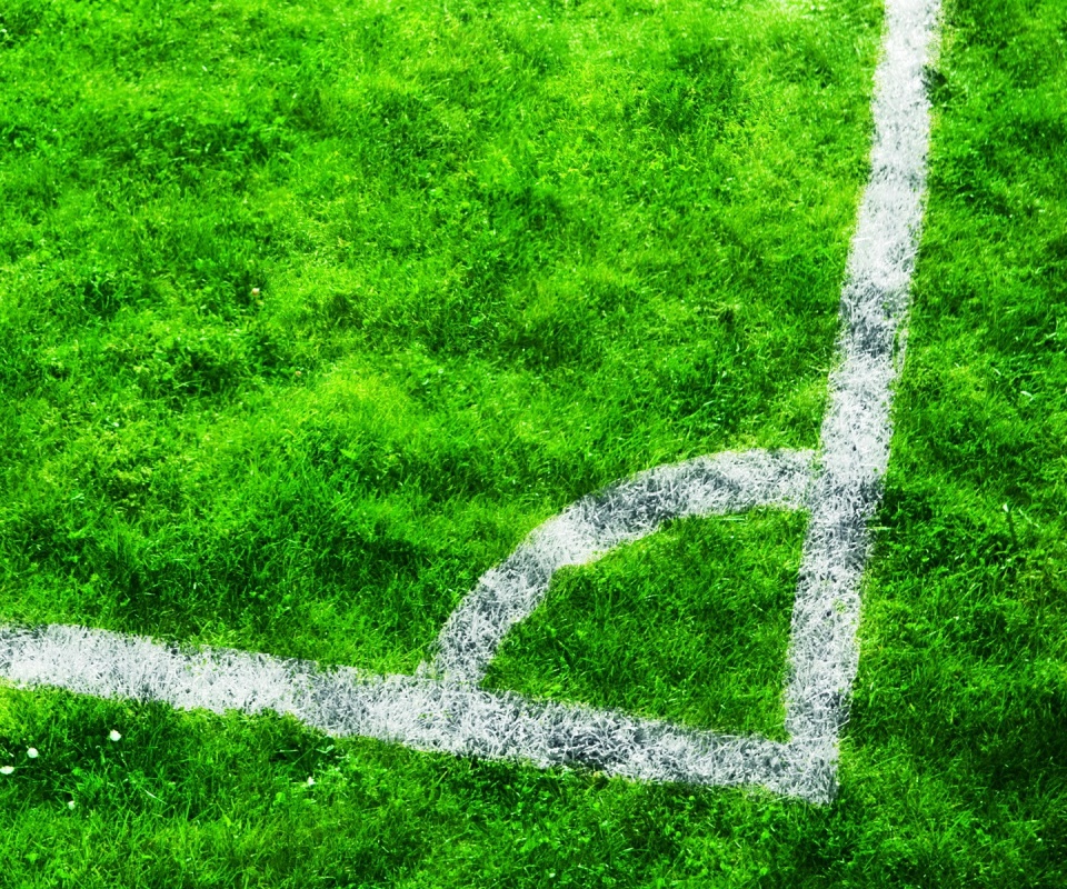 Угол футбольного поля обои