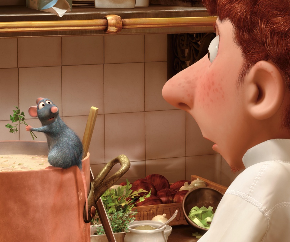 Рататуй варит суп обои