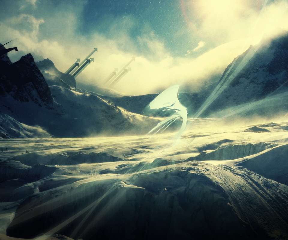 Туманные горы обои