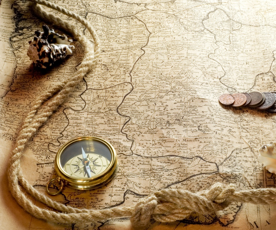 Древняя карта обои