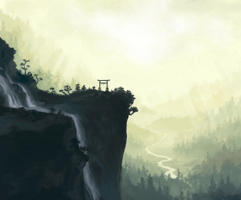 Пейзаж в китае обои