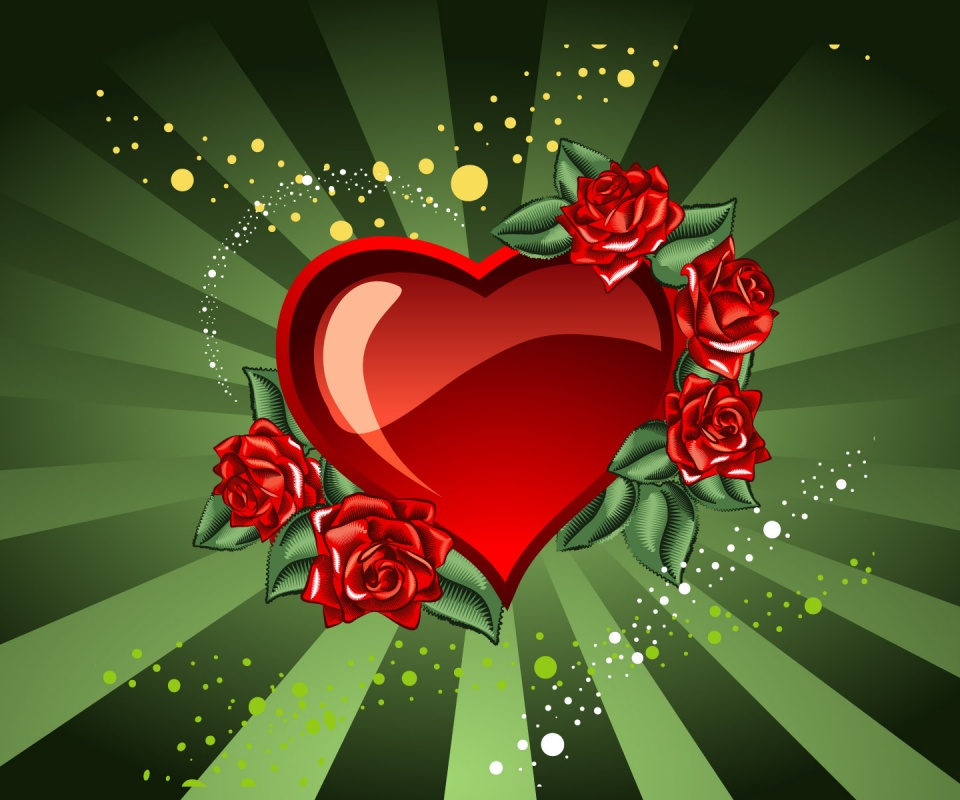 Красивая валентинка обои