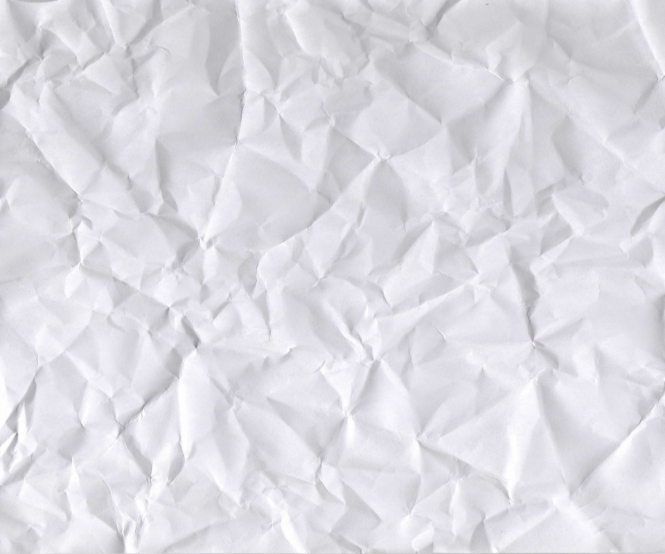 Мятый лист белой бумаги A4 обои