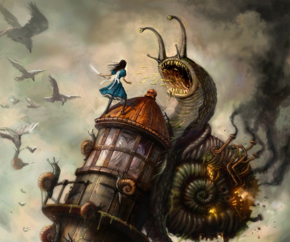 Битва с механической улиткой обои