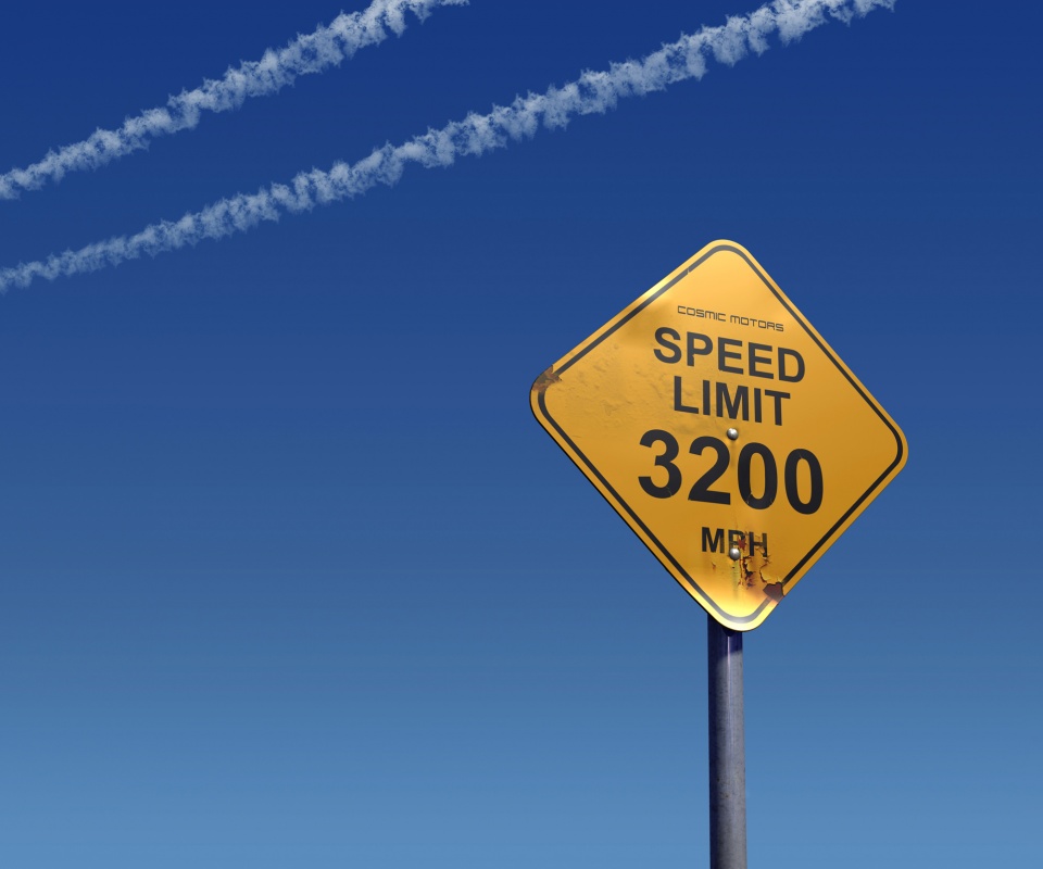 Знак ограничения скорости обои