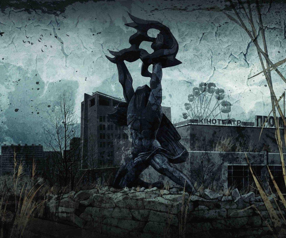 Памятник в Припяти обои