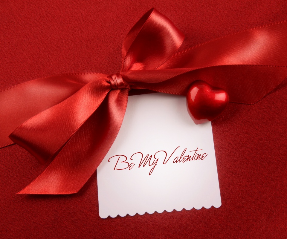 Открытка на день Святого Валентина обои