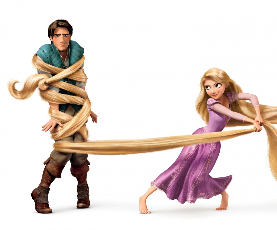 Рапунцель и пойманный Флин обои