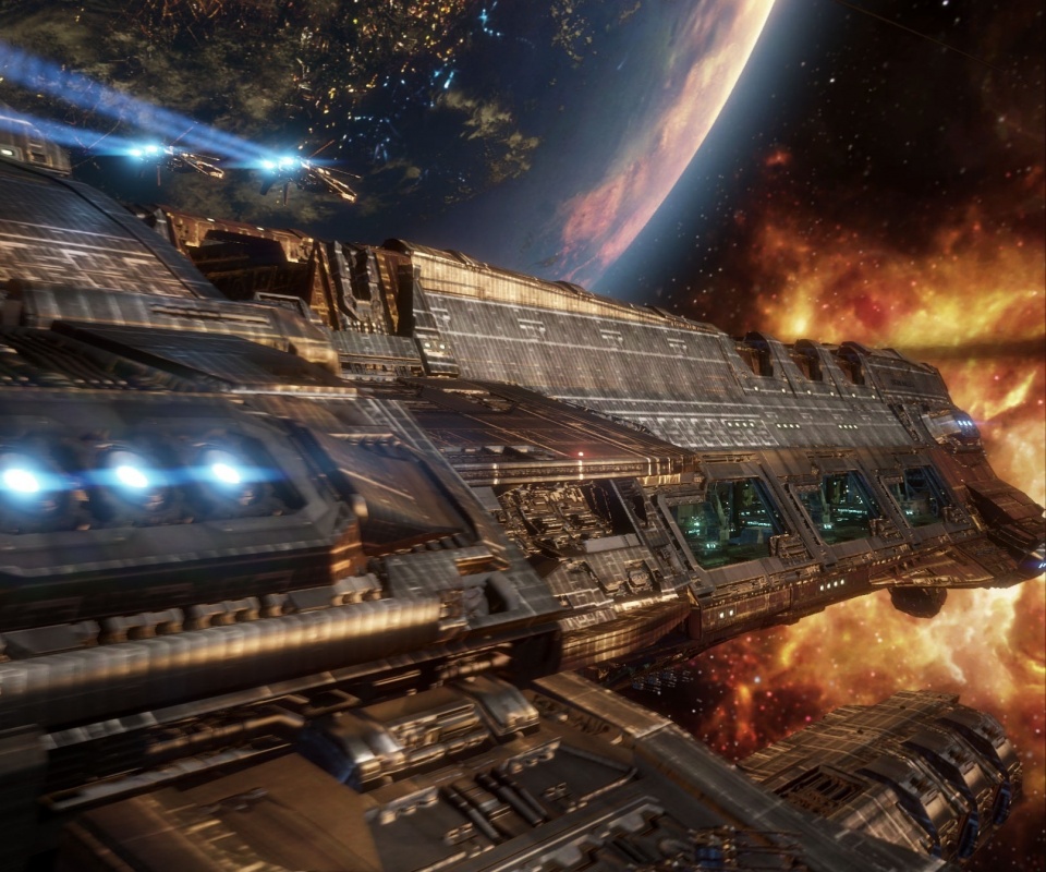 Космический корабль обои