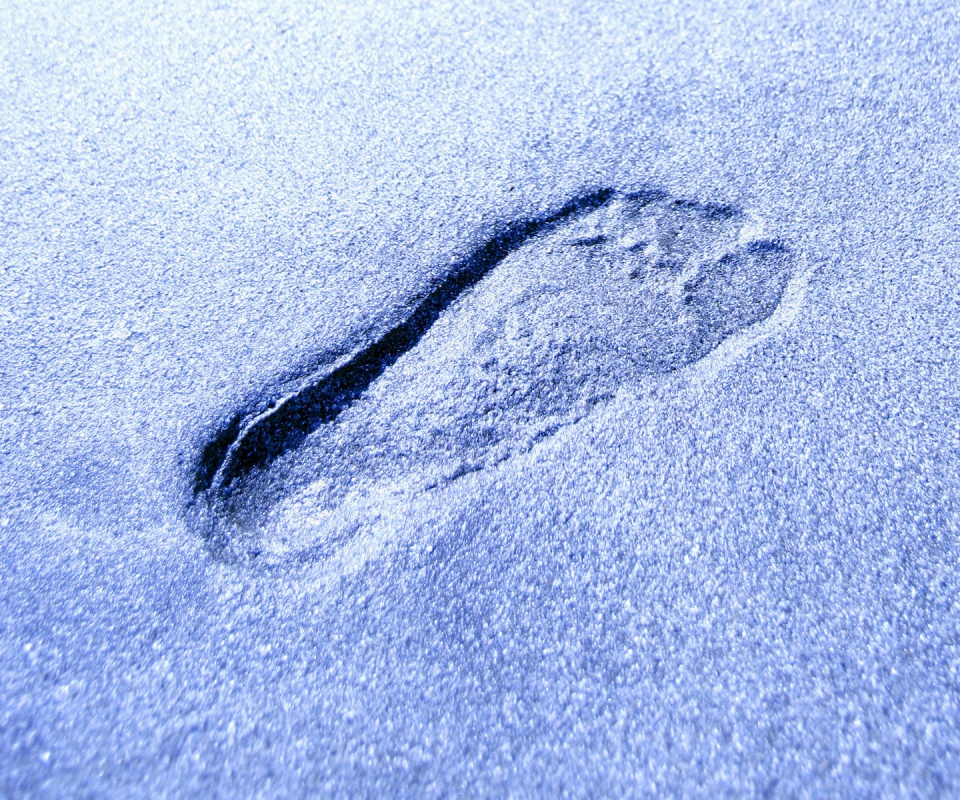 Отпечаток ноги обои