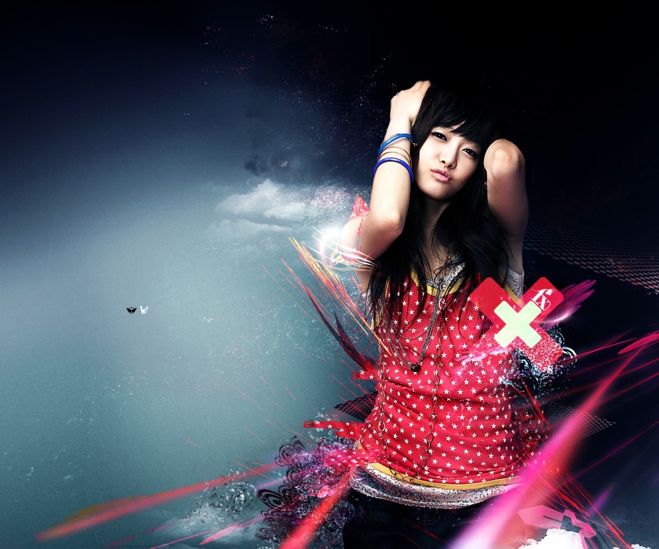 Гламурная китаянка обои