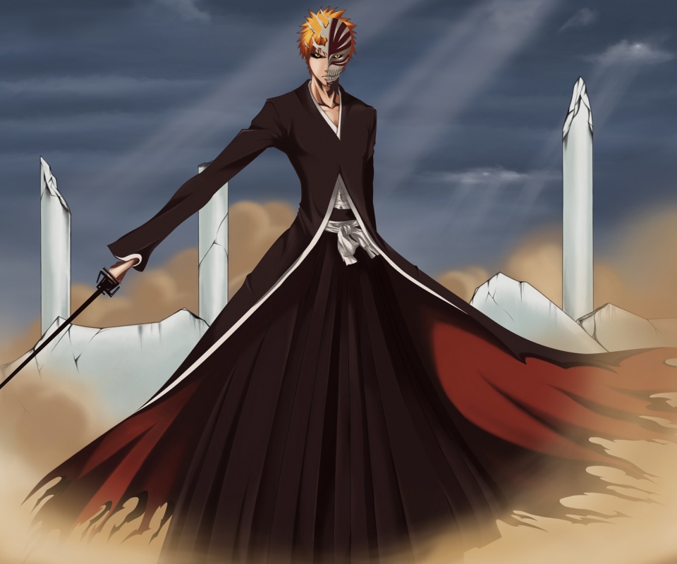 Хичиго в руинах обои