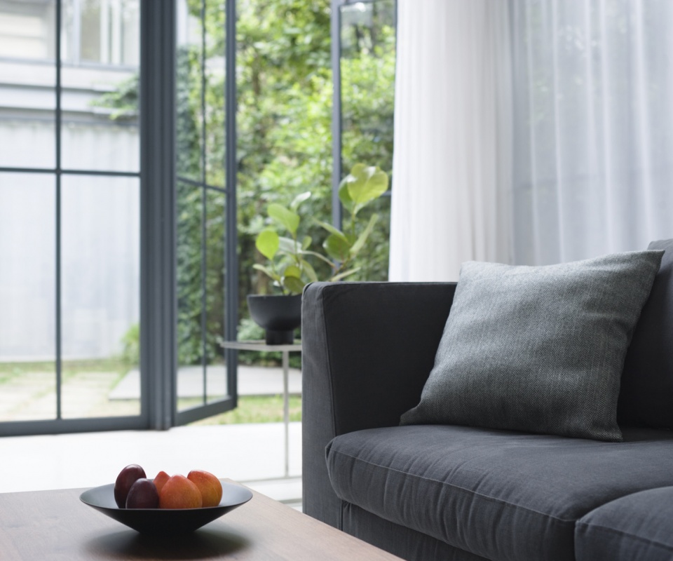 Фрукты в тарелке обои