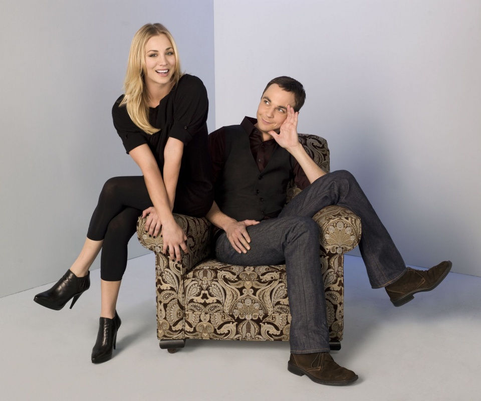 Пенни и Шелдон обои