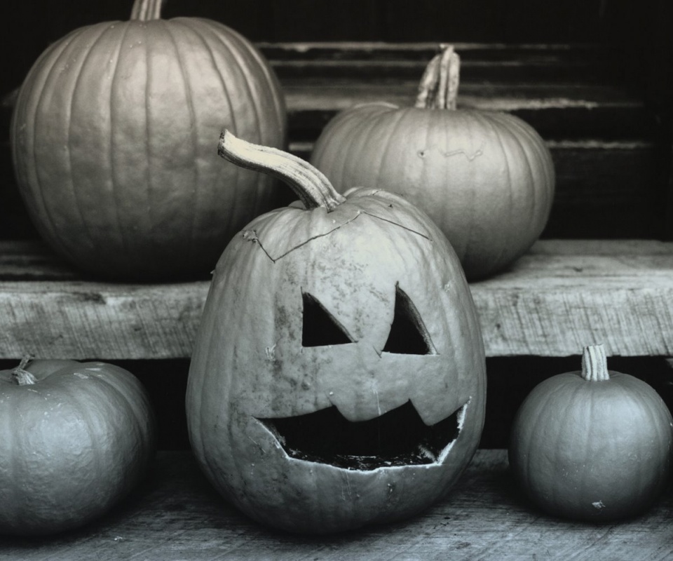 Тыквы на хэллоуин обои
