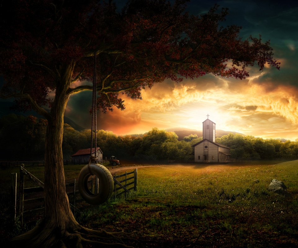 Церковь обои