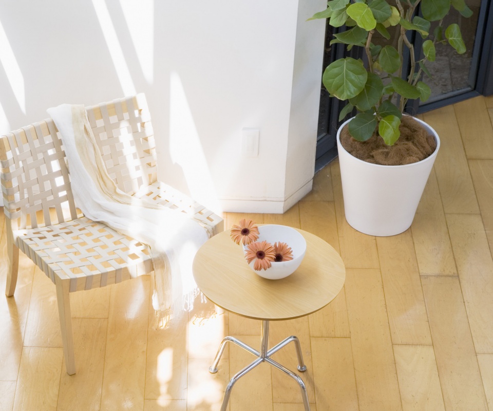 Плетёное кресло обои