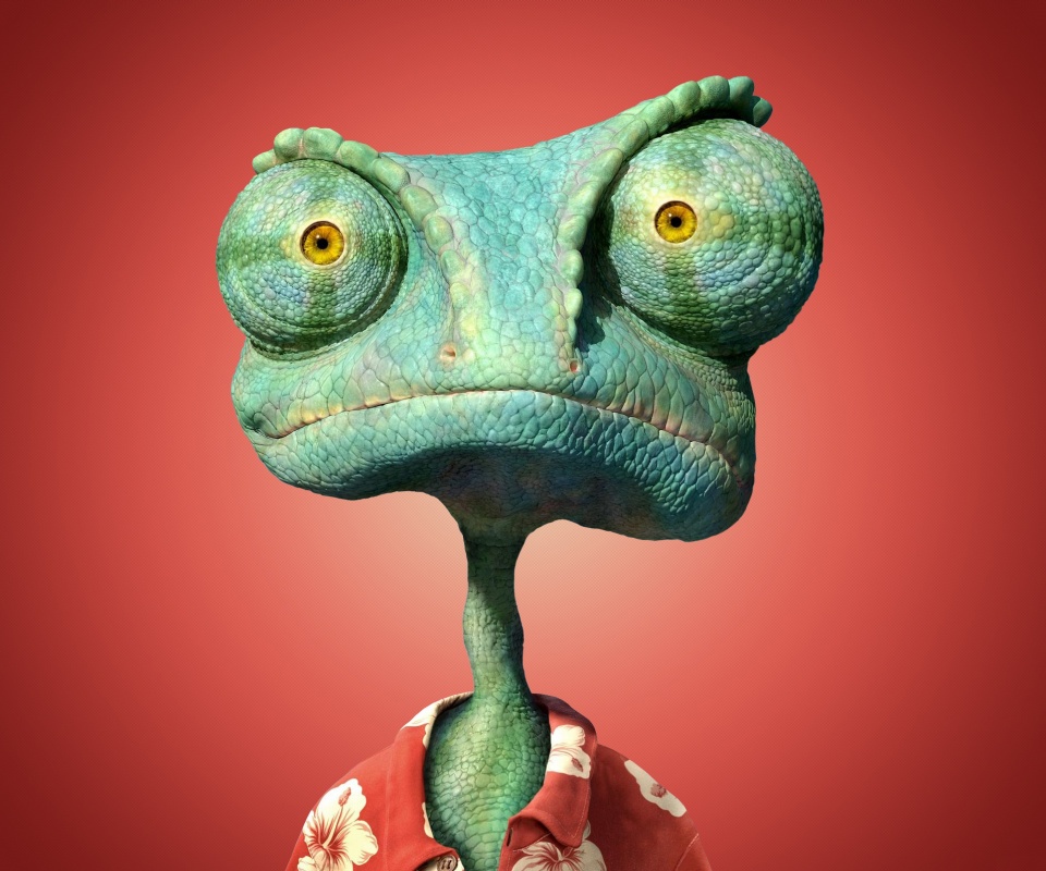 Ранго на красном фоне обои