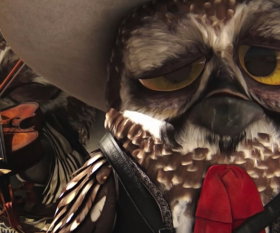 Совы-мариачи из Ранго обои