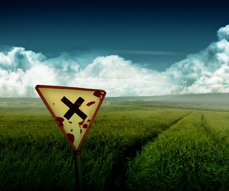 Знак с крестом обои