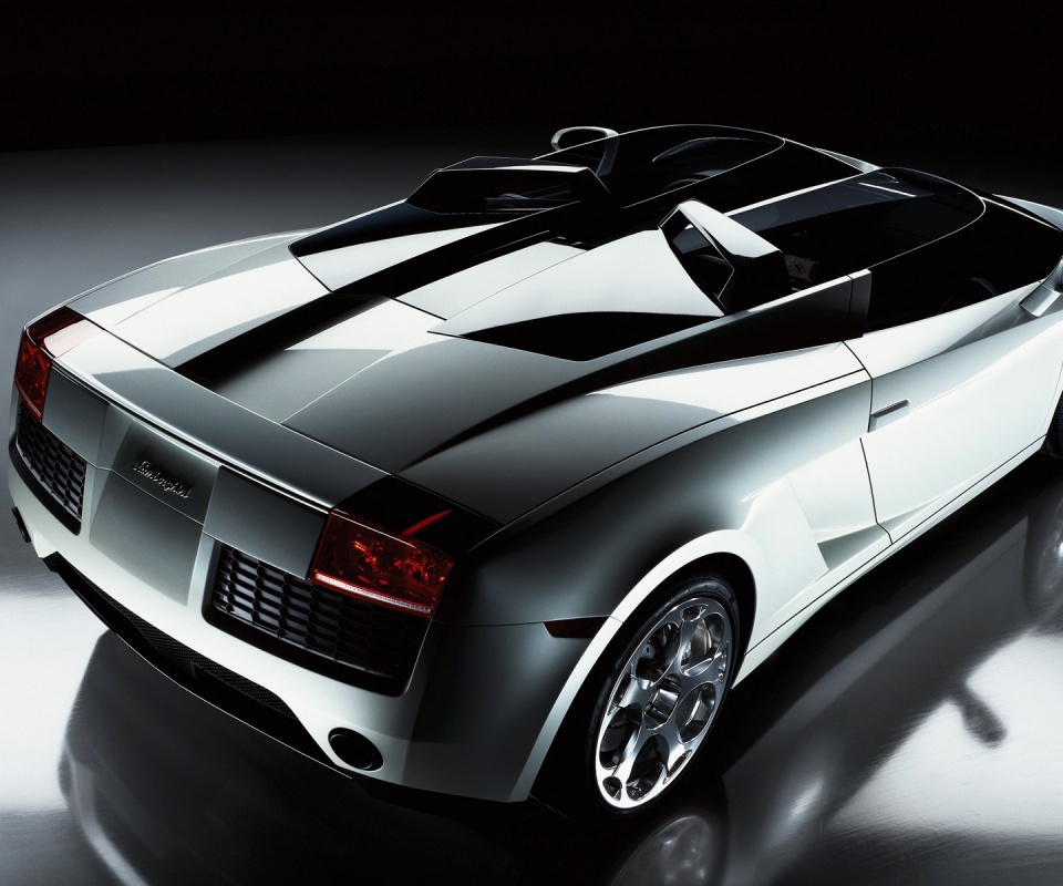 Светло-Серый Lamborghini (Сзади) обои