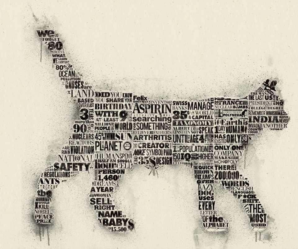 Кот - газета обои