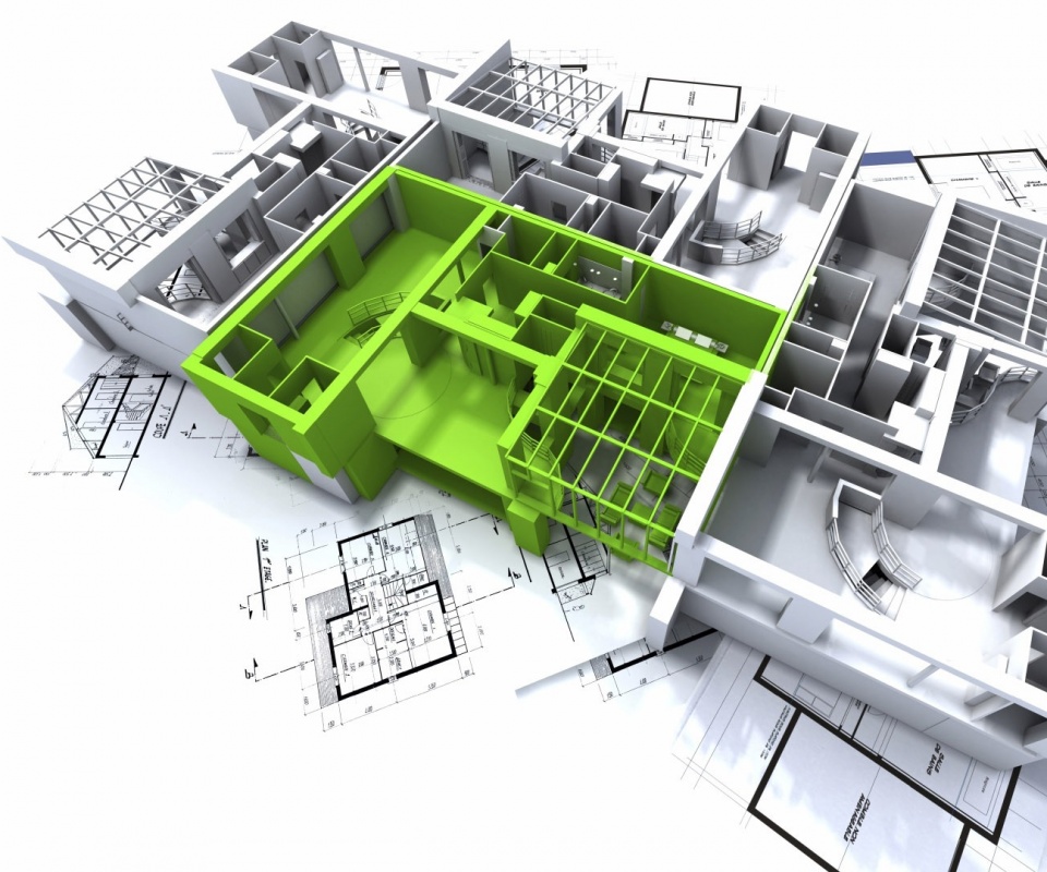 Макет дома обои