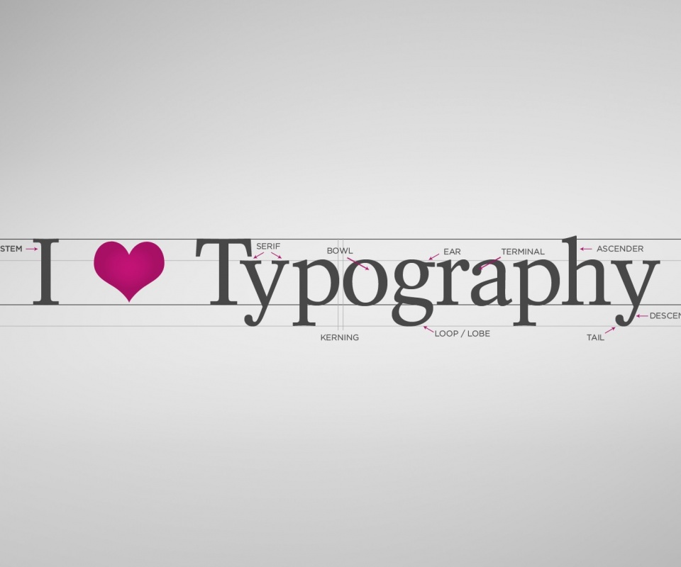 I love typography обои