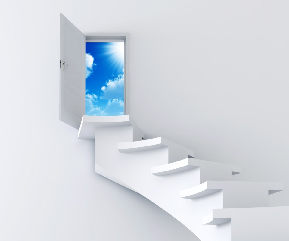 Лестница в небо обои